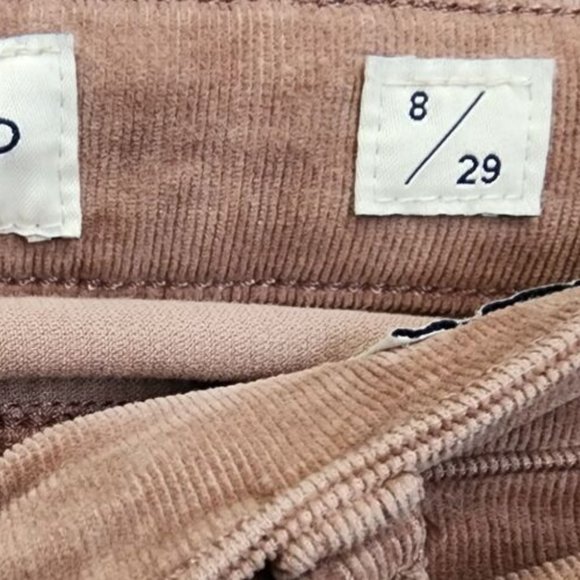 Lucky Brand Womens Blush Mauve Ava Skinny Leg Stretch Corduroy Pants Size 8/29 - Picture 4 of 5
